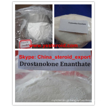 O pó esteróide cristalino branco Drostanolone Enanthate promove o crescimento do músculo